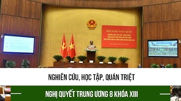 Nghiên cứu, học tập, quán triệt Nghị quyết Trung ương 8 khóa XIII