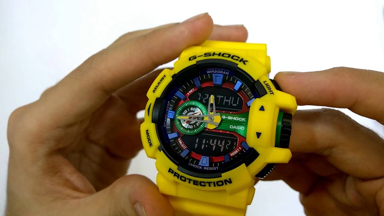 g shock ga 400 yellow