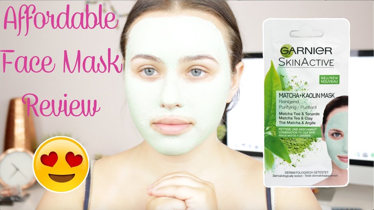 Garnier matcha face mask