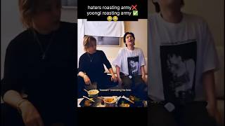 yoongi roasting army 😂😂#bts#suga#comedy#shorts