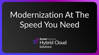 IT Modernization That Moves at the Speed of Business