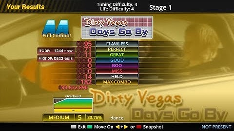 StepMania: Dirty Vegas - "Days Go By" AA Full Combo