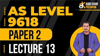 AS Level | CS | 9618 | Paper 2 | Lecture 13 | Premium Edition | CH # 10 | Record
