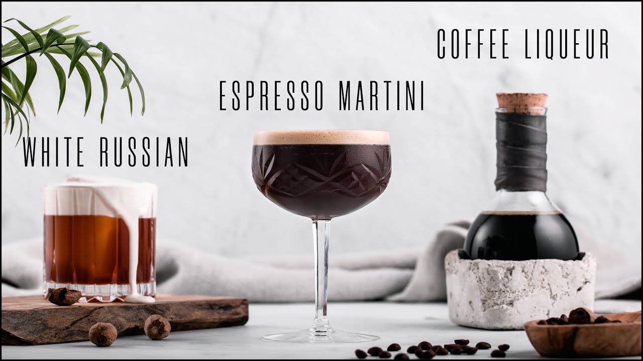 How to make an Espresso Martini and White Russian with homemade cold brew  coffee liqueur - YouTube