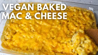 Vegan Baked Mac \& Cheese | Three Cheese Mac