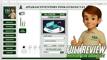 FULL REVIEW - Excel VBA Inventory Management System V-1-1 | Aplikasi Stok Gudang Sederhana