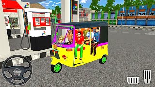 Indian Tuk Tuk Auto Rickshaw Driving - Bus Simulator Indonesia #2 - Android Gameplay screenshot 1