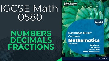 Numbers fractions decimals | IGCSE Math 0580