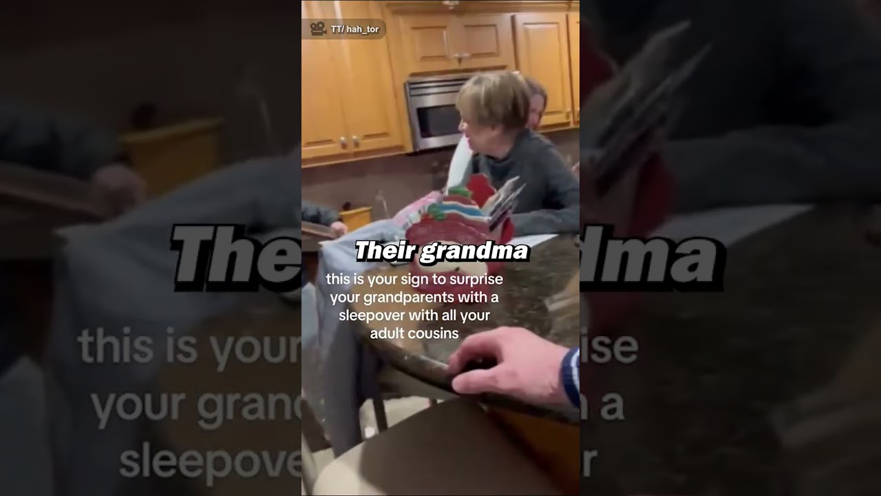 They Surprised Their Grandparents With A Sleepover 🥺❤️