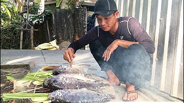 Vlog87.cá Rô Phi nướng muối hột lần đầu tiên làm