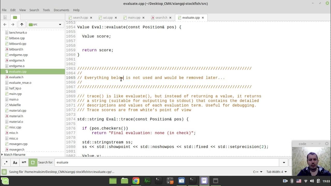Xiangqi Stockfish: drafting evaluation function - YouTube