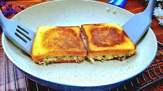 Tuna melt recipeDinner recipe ready in 10 minutes ❗Quick,cheap and easy dinner dish