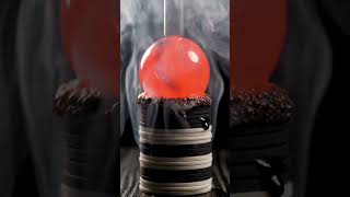 1000 Degree Ball vs. Plastic Chips! 🌡️🔥 #experiment #satisfying #relaxing #viral #trending