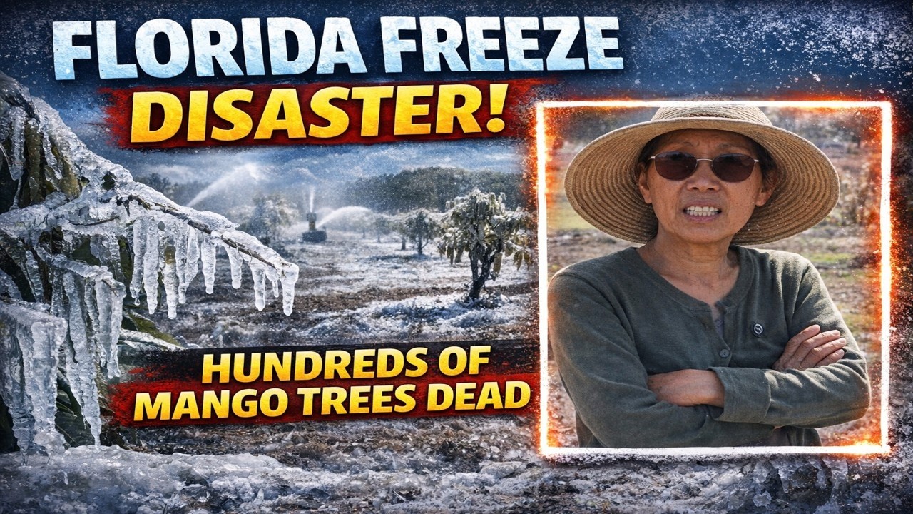 Катастрофа, вызванная сильными заморозками во Флориде: сотни манговых деревьев уничтожены за ночь.