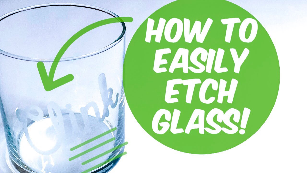 How to Etch Glass the Easy Way (Armour Etch & Vinyl Decals!) 