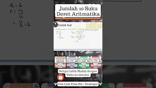 Menghitung Jumlah 10 Suku Pertama Deret Geometri @legurules #shorts #matematika #smp