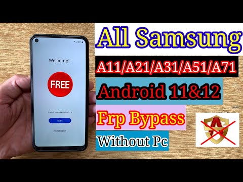 All Samsung Frp Bypass Android 11/12 | A11,A12,A13,A21,A31,A32,A33 Google Account Unlock Without Pc