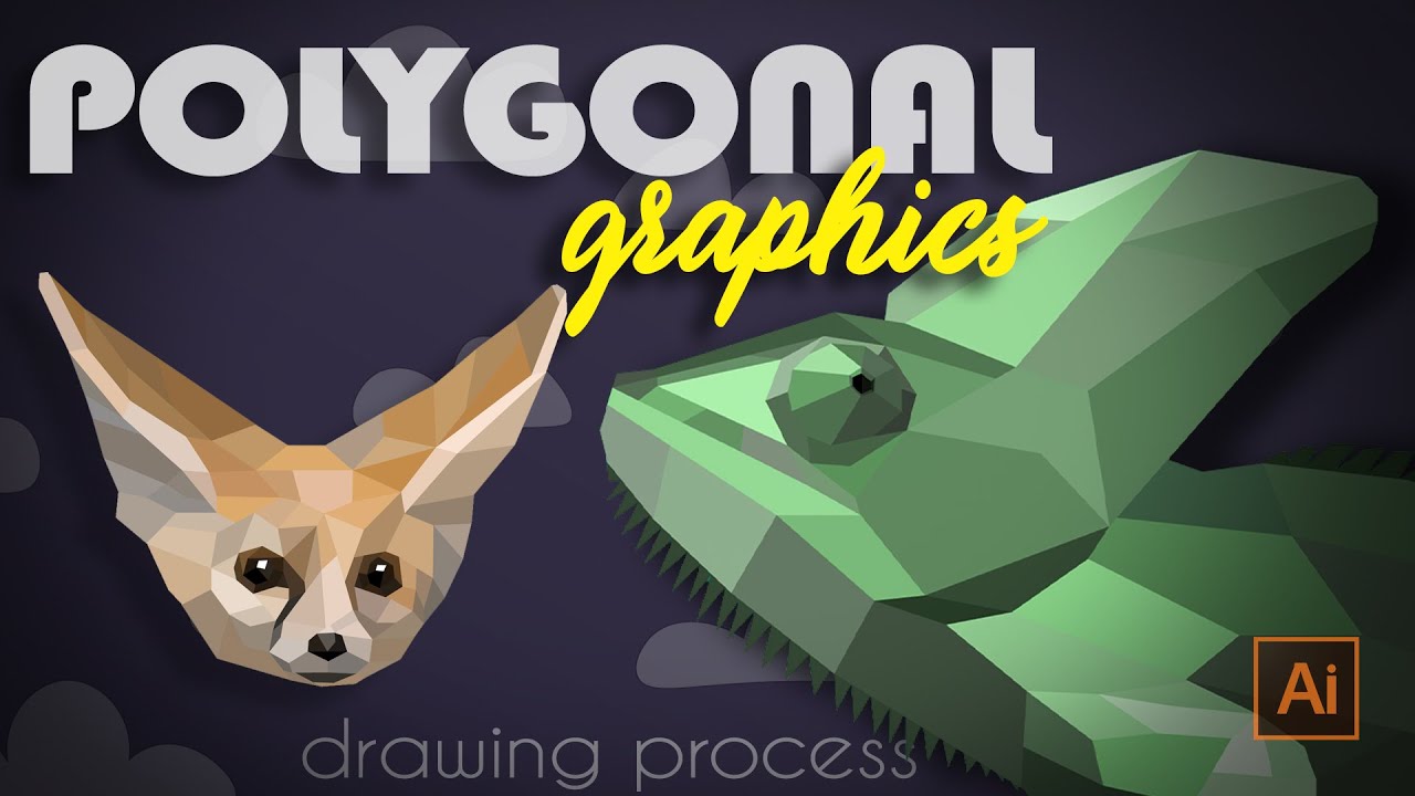 Полигональная графика - животные | Процесс создания - YouTube