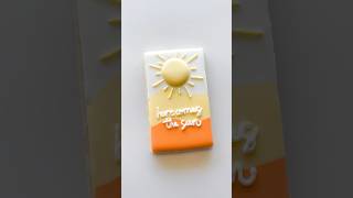 Here comes the sun cookies! ☀️ #babyshowercookies #cookiedecorating #satisfying #cookies #shorts