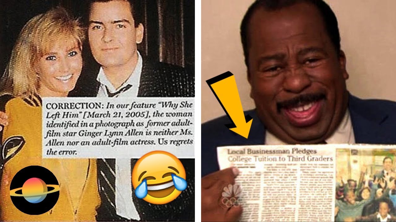 10 najśmieszniejszych sprostowań i przeprosin w gazetach