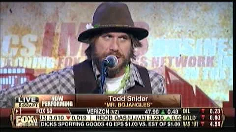 Todd Snider singing Mr Bojangles on Imus