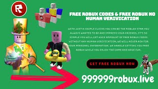 HOW TO GET FREE ROBUX *WORKING* NO HUMAN VERIFICATION 2020