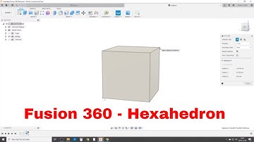 Hexahedron (Cube) - Easy in Fusion 360 - No Math or Angles