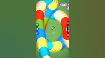 🐍😱 Worms Zone io biggest snake surrounding|🔥 Noob vs pro snake fight #shorts #pro_snake #snake #game