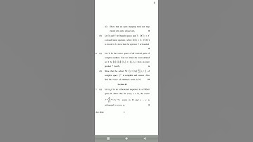 m.se mathematics question paper functional analysis sem 3rd