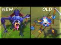 All Fiddlesticks Skins Rework NEW vs OLD Texture Comparison (League of Legends)