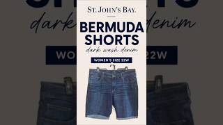 Plus-size denim Bermuda shorts you'll wear on repeat this summer 💙 Size 22W #theycallmemrskelly