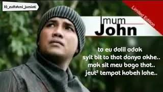 Lagu imum john terbaru taeu dalil