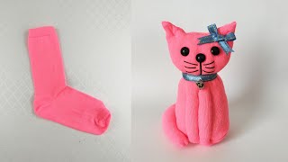 DIY  Sock Kitten | Cute Kitten of Lone Sock | Sock doll ideas