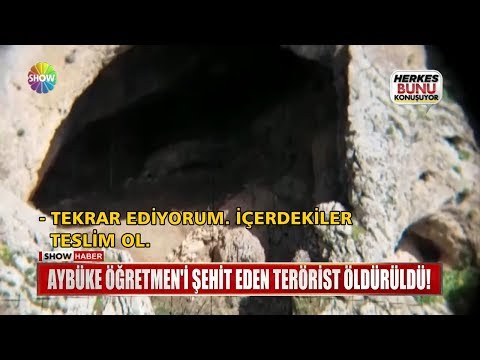 Aybüke Öğretmen'i şehit eden terörist öldürüldü!