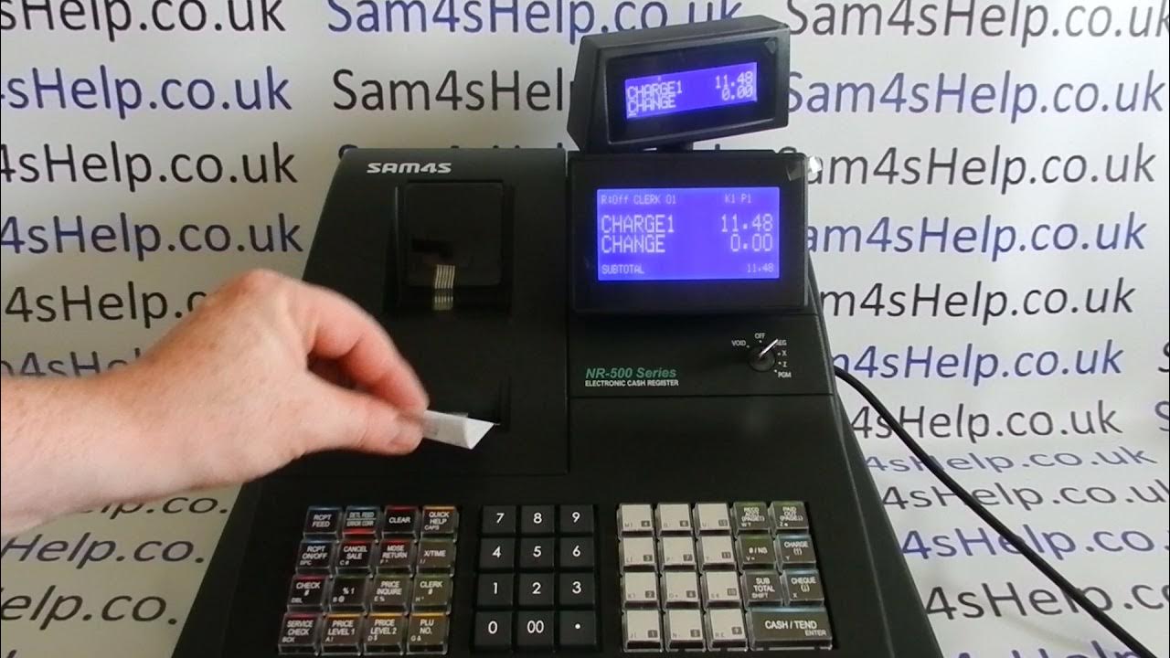 How To Use Sam4S NR500 / NR510R / NR510R / NR510 Cash Register
