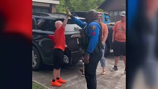 9-year-old Killeen cancer survivor surprised with hero's welcome home from fire department and polic