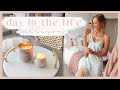 COZY DAY AT HOME | Making candles, random haul, working, meal ideas, & workout! ✨