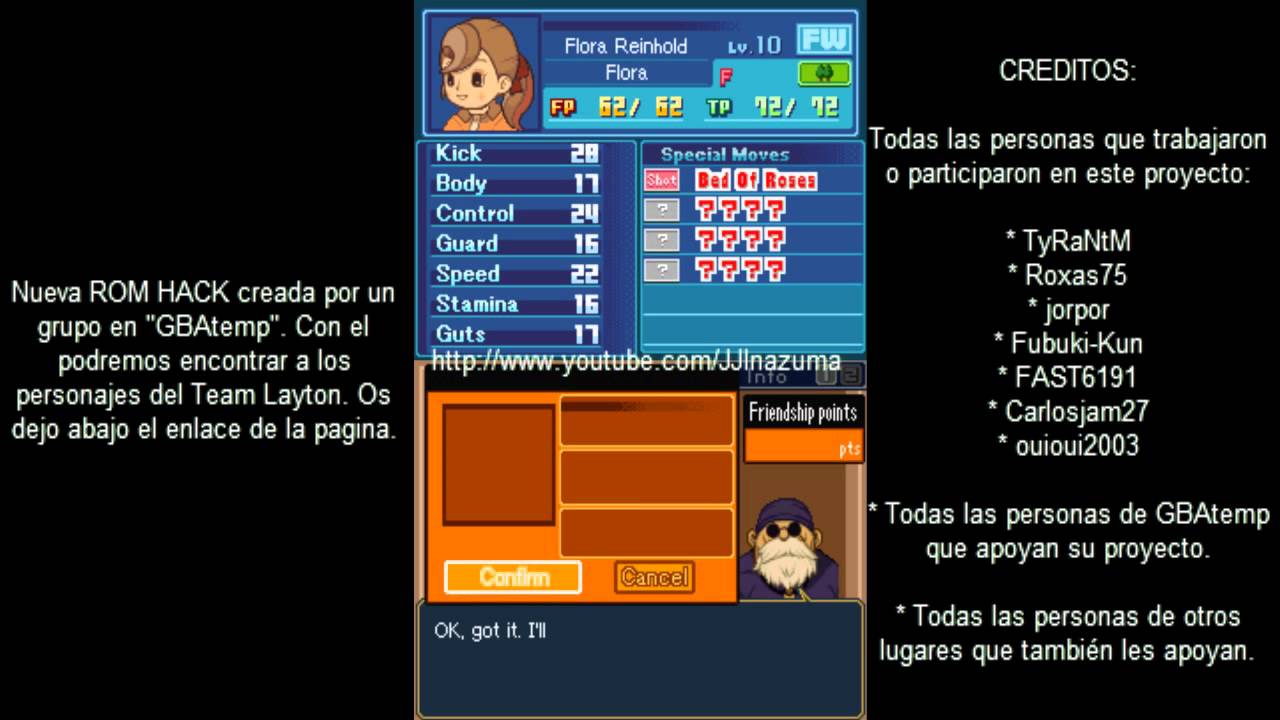 Inazuma Eleven 2 [EUR/ROM HACK]: Como conseguir a Flora - YouTube