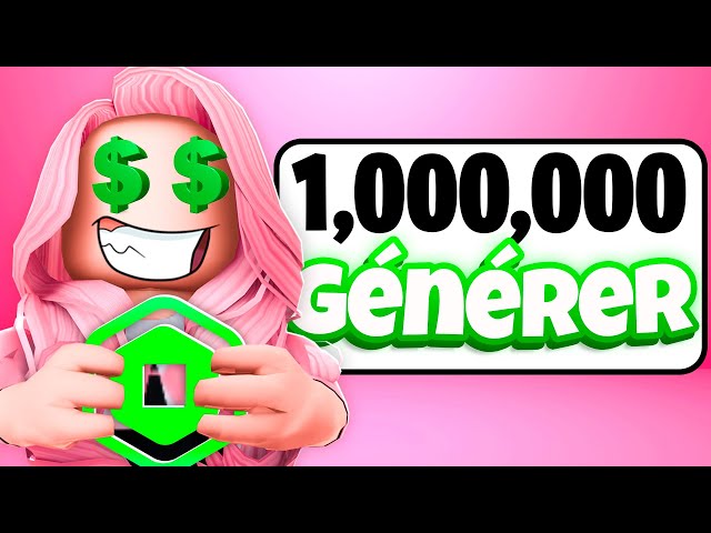 CE JEU PERMET D'AVOIR DES ROBUX GRATUITEMENT SUR ROBLOX! 