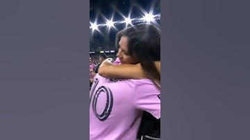 Harper reaction to Messi hugging Victoria and Beckham #shorts #messi #davidbeckham #intermiami