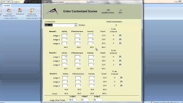 Scorefast Video Tutorial--Lesson 7 Completing The Freestyle Data Entry Form