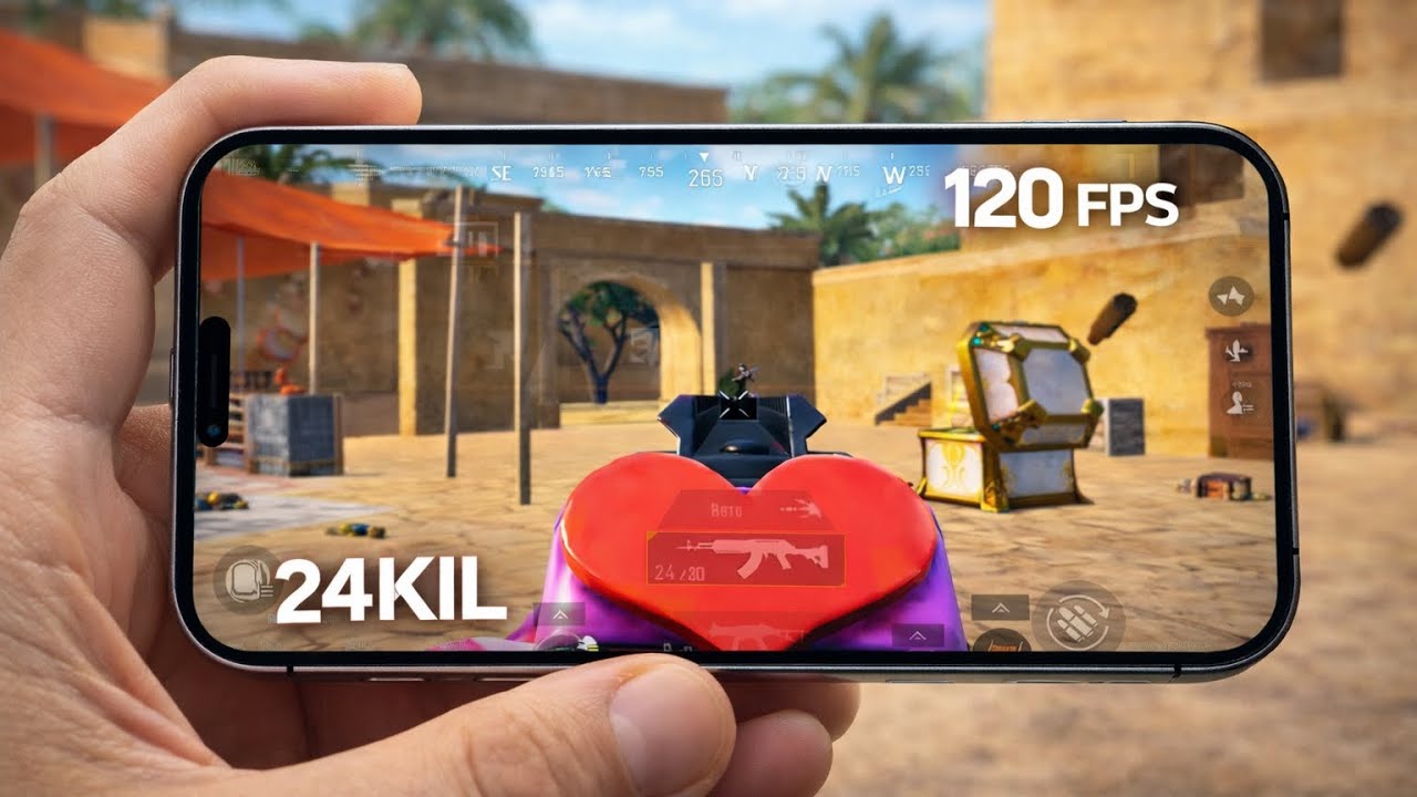 Беру топ один PUBG MOBILE перешёл с андроида на iPhone 15 Pro 24 кило 
