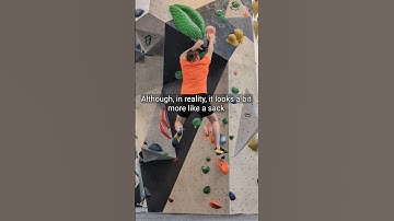 This problem is SICK! 🤢 #bouldering #dyno #shorts