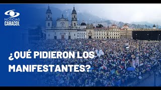 Así fueron las marchas contra el gobierno Petro este 21 de abril