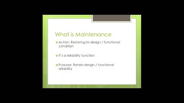 Roadmap to Maintenance   Reliability Excellence