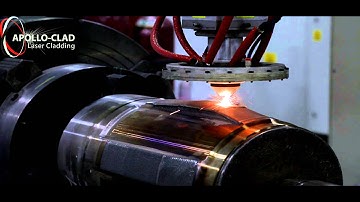 Apollo-Clad: OD Laser Cladding - Tungsten Carbide on Blade (Normal Speed)
