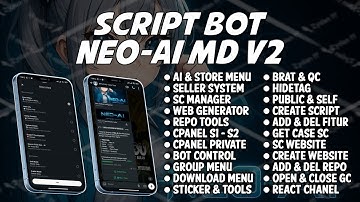 SC BOT WA TERBARU!!! NEO-AI MD V2 || CREATE WEBSITE OTOMATIS || CREATE SCRIPT BOT WA