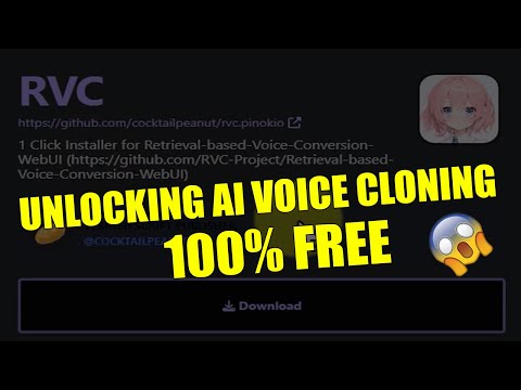 Make AI voice cloning for FREE, installation & tutorial