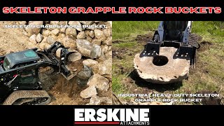 Industrial Heavy-Duty Skeleton Grapple Rock Bucket & Skeleton Grapple Rock Bucket in action by Erskine Attachments 187 views 11 months ago 2 minutes, 16 seconds