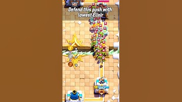 Pro? How cheap can you defend. #clashroyale #shorts